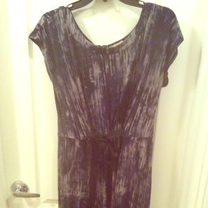 NAVY MULTI MIDI DRESS